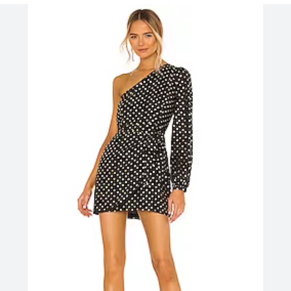 Yumi Kim like new studio 54 black and gold foil dress small